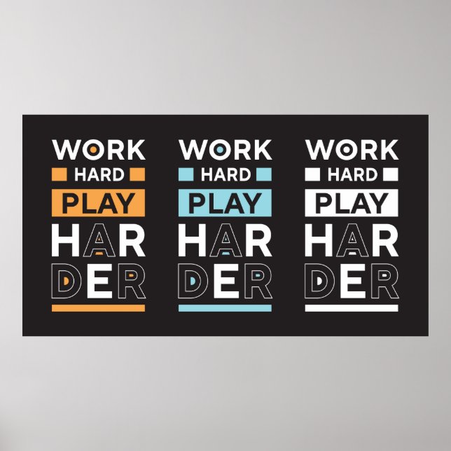 Poster Duro de trabalho (Frente)