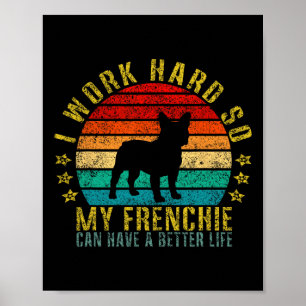 Poster Duro De Trabalho Para O Meu Francês Ter Uma Vida M