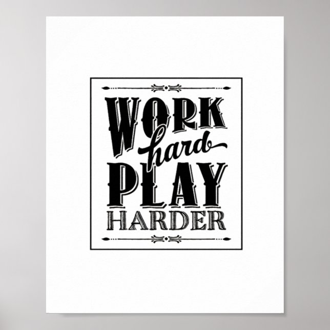 Poster Duro de Trabalho Tão Duro Essencial (Frente)
