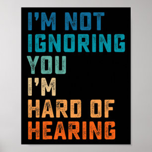 Poster Duro De Vintagem Da Língua De Sinais ASL Surda Awa