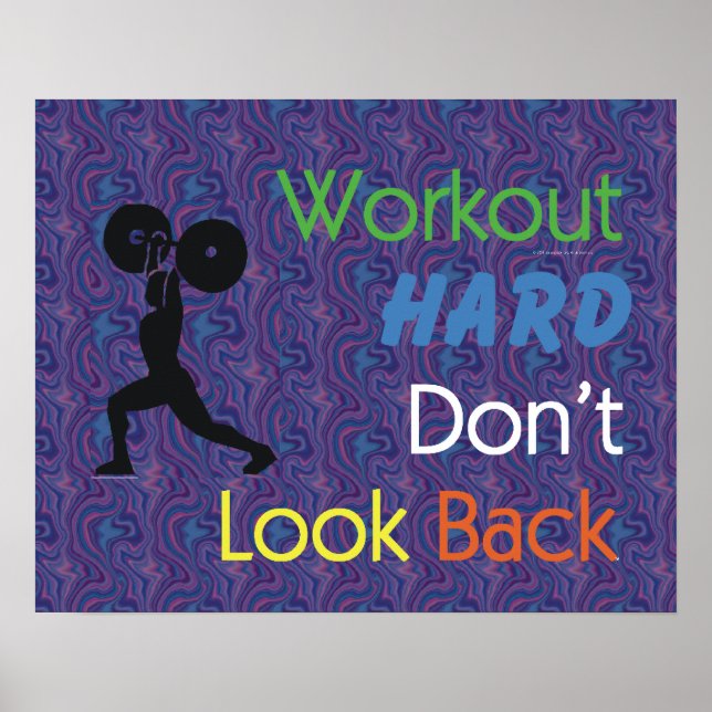 Poster DURO de Workout SUPERIOR (Frente)
