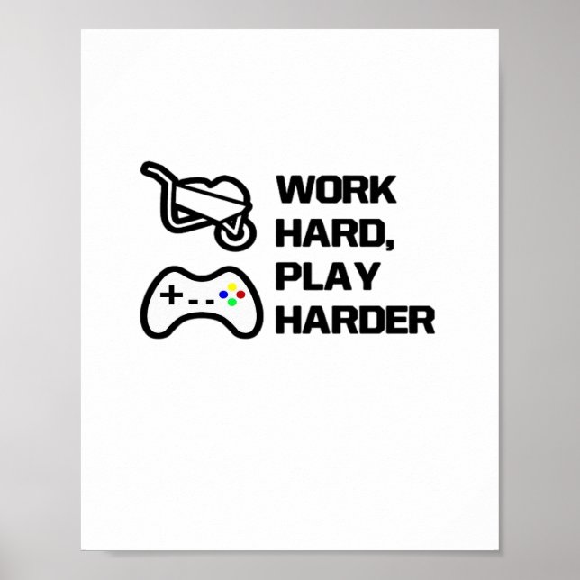 Poster Duro do Trabalho, Design da Declaração do Duro Toc (Frente)