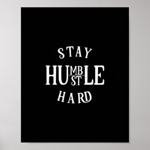 Poster duro humilde do hustle