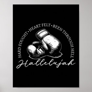 Poster Duro Lutou Aleluia, Duro Combateu Coração Sentiu