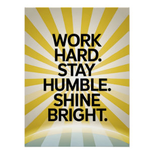 Póster Duro Motivacional do Poster de Trabalho Mantenha-s