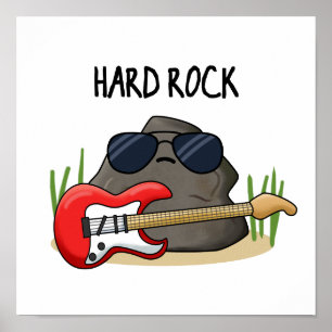 Poster Duro Rock Cute Geology Music Pun