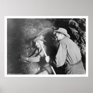 Póster Duro Rock Miners Alaska 1916