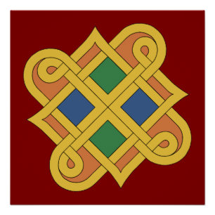 Póster Durrow Knotwork 2016