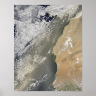 Póster Dust storm off West Africa 2