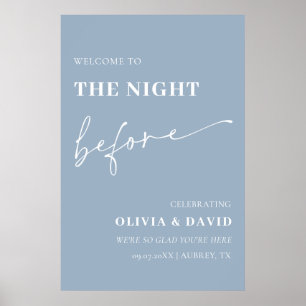 Poster Dusty Blue Na Noite Antes Do Ensaio Sinal De Janto