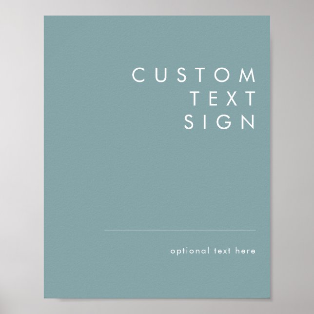 Poster Dusty Boho | Placas Personalizadas de Cartões e Pr (Frente)
