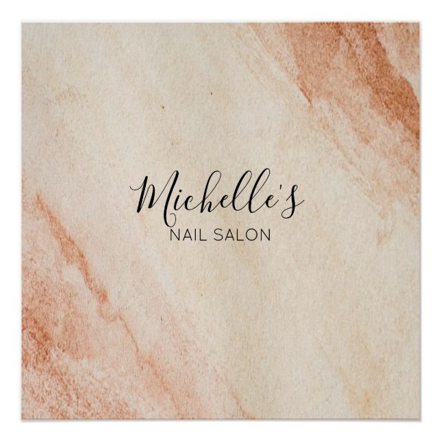 Póster Dusty brown powder chic (Frente)