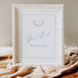 Poster Dusty Cottage Livro de Mesa de Casamento Decor