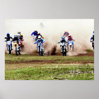 Póster Dusty Motocross Race