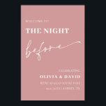 Poster Dusty Pink Na Noite Antes Do Ensaio Sinal De Boas-<br><div class="desc">Crie uma atmosfera encantadora para o seu janto de ensaio com o nosso Pink Dusty A Noite Antes de ensaiar Sinal de Boas-vindas. Esta placa maravilhosamente trabalhada estabelece o palco com sua cor rosa suave e elegante e empoeirada, perfeita para adicionar um toque de romance às suas festividades pré-casamento. Feito...</div>