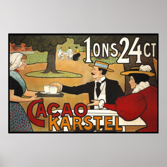 Poster Dutch Cacao Ad 1897 (Frente)