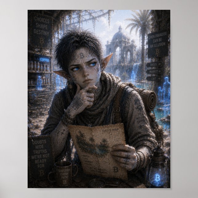 Poster Dúvidas / Viajante / Oásis (Frente)