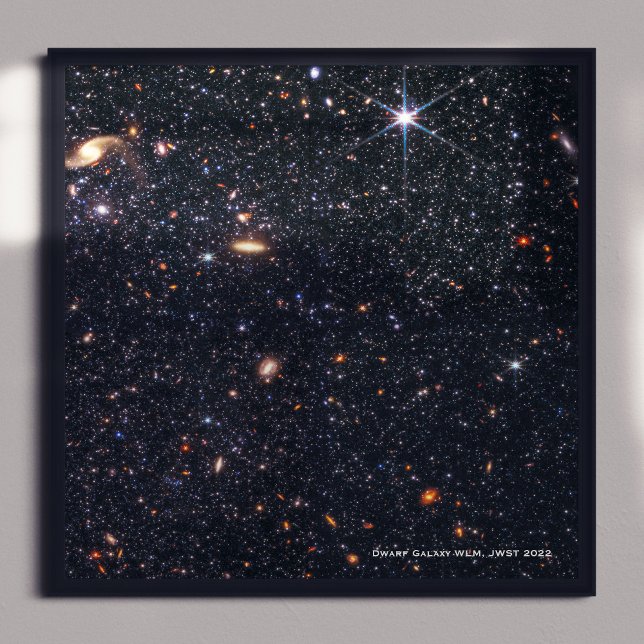 Poster Dwarf Galaxy WLM James Webb Telescope Hi-Res (Criador carregado)