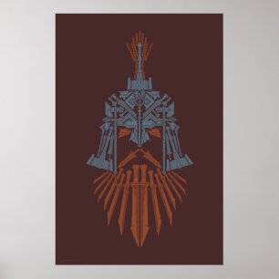 Póster Dwarven Weapons Helmet Icon