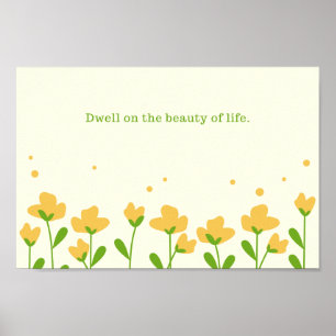 Poster Dwell sobre a beleza da vida