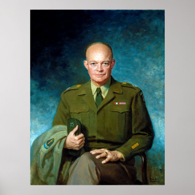 Poster Dwight D. Eisenhower, por Thomas Edgar Stephens 19 (Frente)