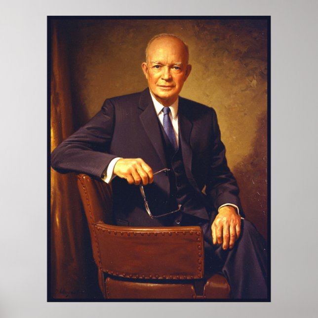 Póster Dwight D. Eisenhower Retrato Presidencial (Frente)