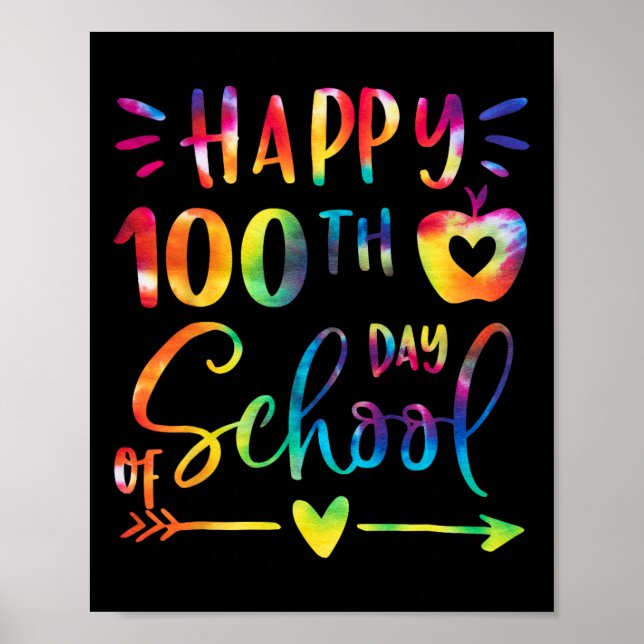 Poster Dye Happy 100º Dia dos Professores Estudantes Ki (Frente)