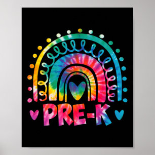 Poster Dye Prek Professor Arco-Íris Pré-Escolas De Volta