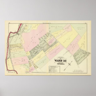 Poster Dyerville que fabrica o mapa do atlas do Co