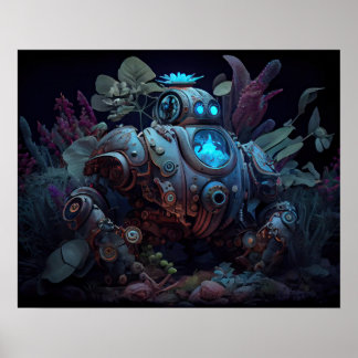 Poster Dystopian Robot e Plantas