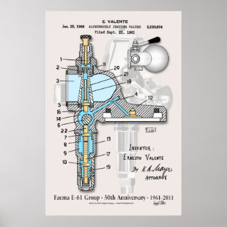 Póster E-61 50º aniversário 24"x36"