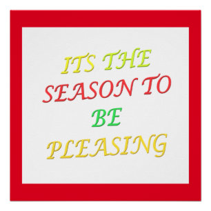 Póster É A agradável época natalícia Logotipo mistura