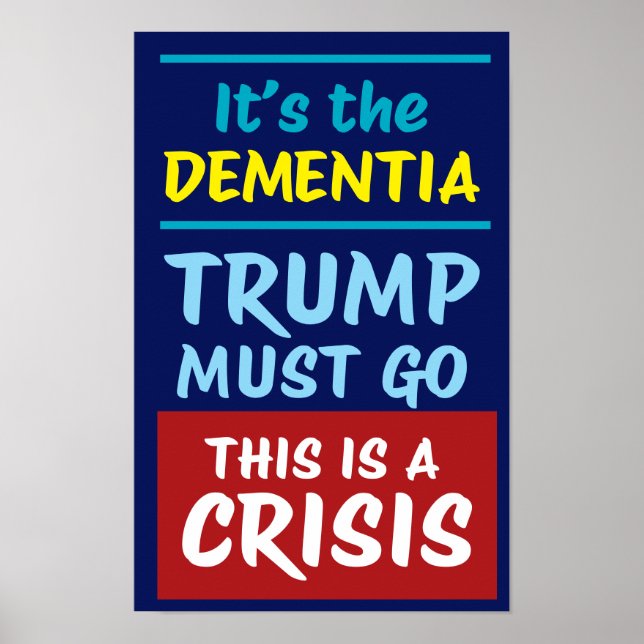 Poster É A DEMÊNCIA | POR | Protesto (Frente)
