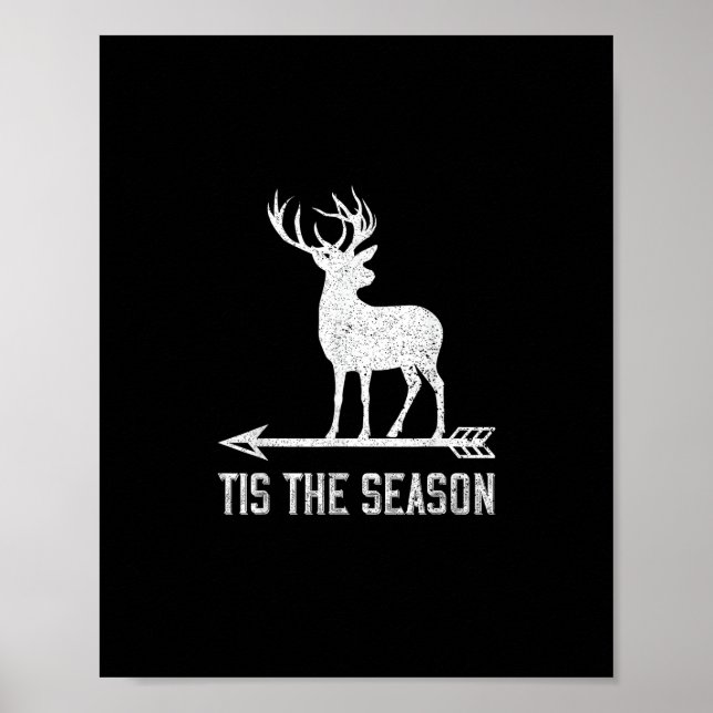Poster É a Época do Ano Caça de Cervo Engraçada (Frente)