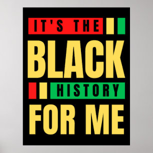 Poster É a história negra para mim Melanin Sista Bruh