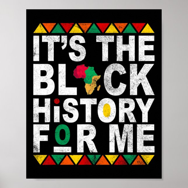 Poster É a história negra para mim, o mês da história, Me (Frente)