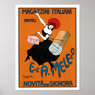 Poster ~ E.A. Mele Co. de Magazzini Italiani