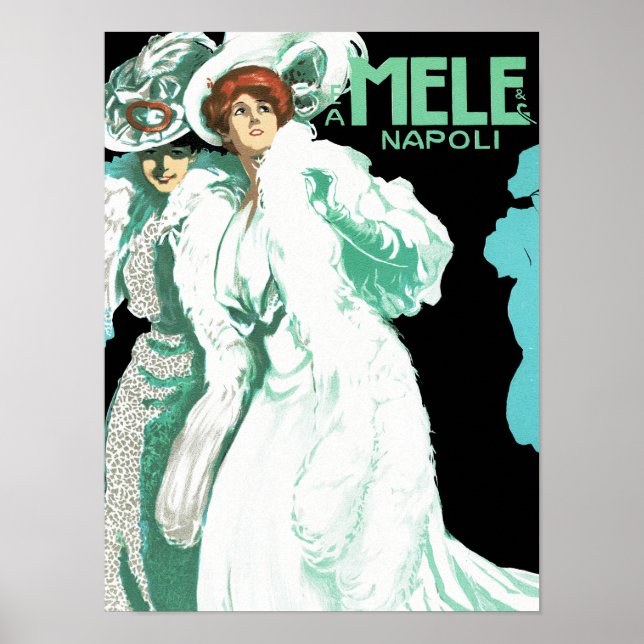 Poster E. A. Mele ~ Mulheres de Branco (Frente)