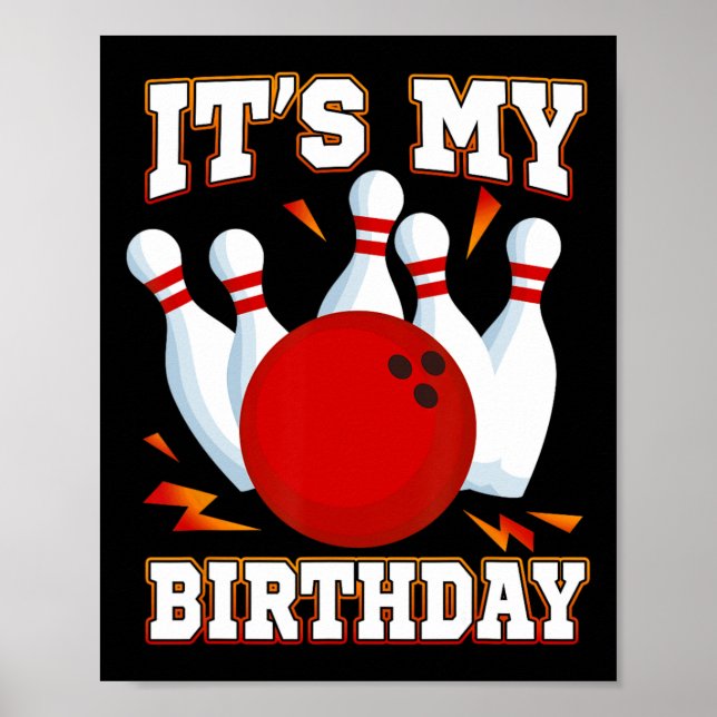 Poster É a minha festa de aniversário da Boliche (Frente)