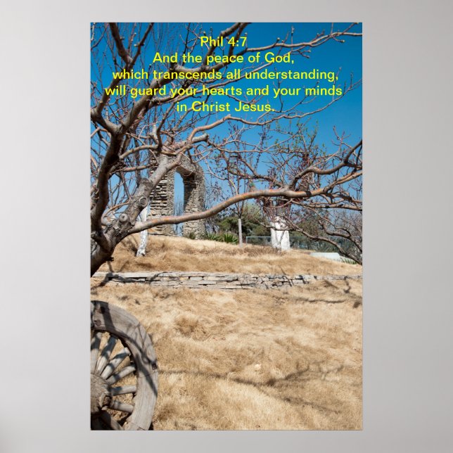 Póster E a paz de Deus. (Frente)