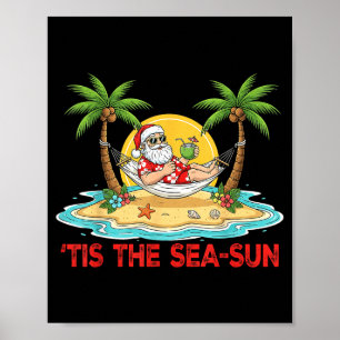 Poster É a praia ensolarada do Papai Noel, vibrações de N