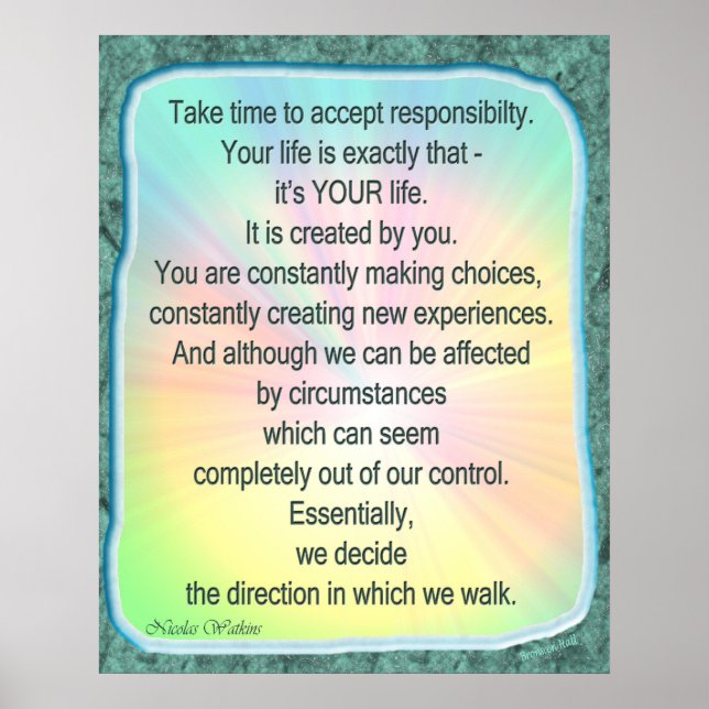 Póster É a sua vida (Frente)