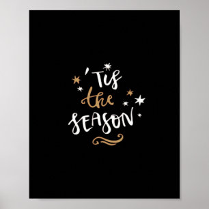 Poster É a Temporada Estilo Clássico Estético