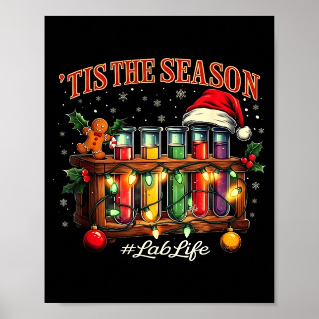 Poster É a Temporada Lab Vida Médico Natal Cientista (Frente)