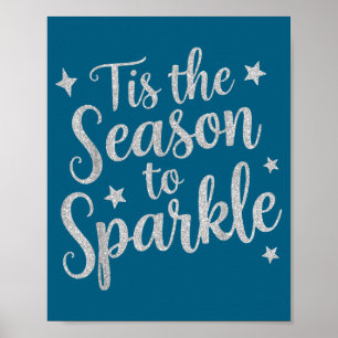 Poster É a Temporada para Brilhar Natal Xmas Férias
