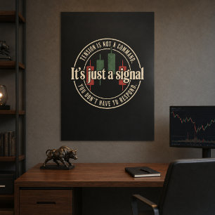 Poster É Apenas um Design de Psicologia de Negociação de