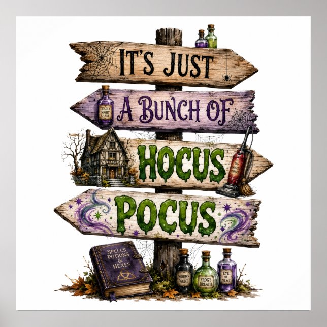 Poster É Apenas Um Monte De Hocus Pocus  (Frente)