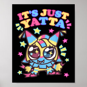 Poster É Apenas Yatta Toons Dandys World Girls Aniversári