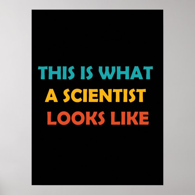 Poster É assim que um Cientista se parece (Frente)