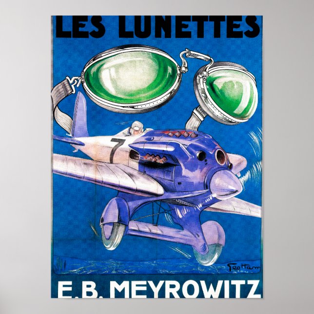 Poster E.B. Meyrowitz Flying Goggles Advertisement (Frente)